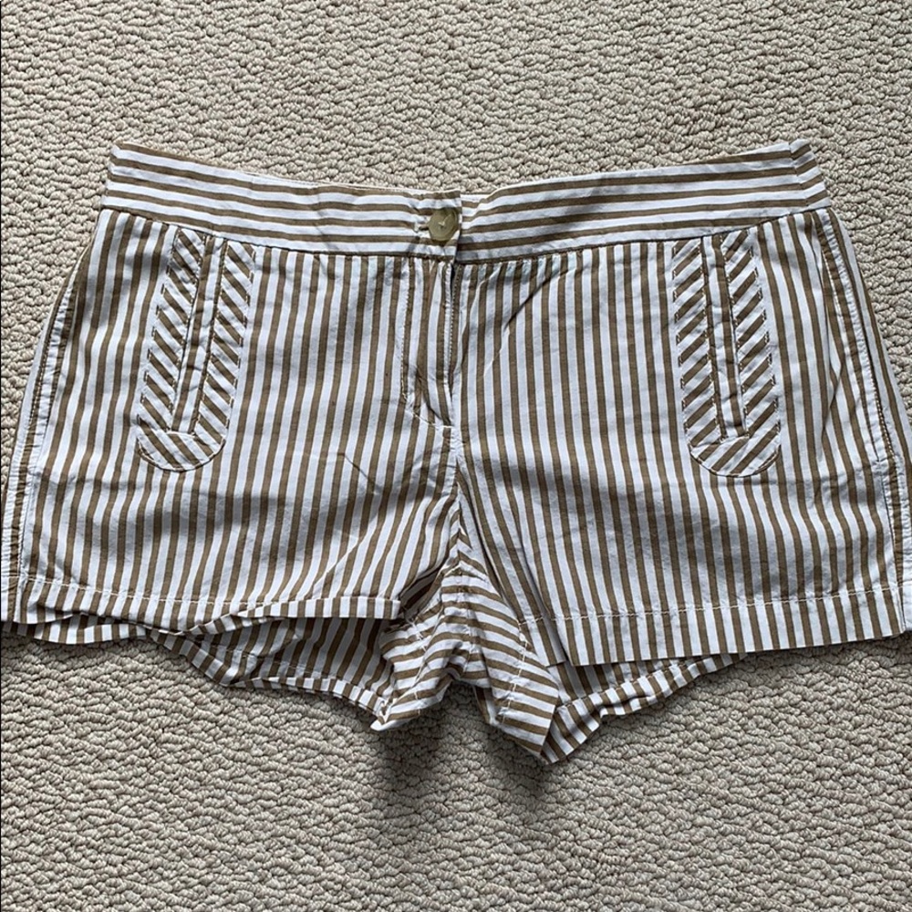 J Crew cotton striped shorts